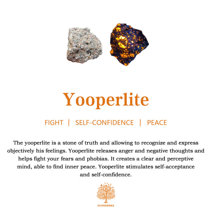 Decoración de calavera de cristal de yooperlita de Olivenorma
