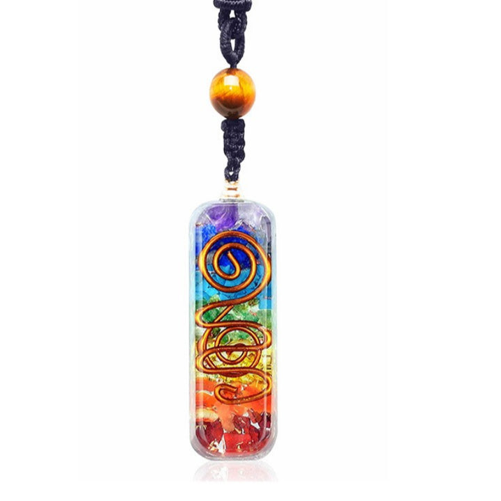 Collar de sanación de chakras con orgón de Olivenorma 