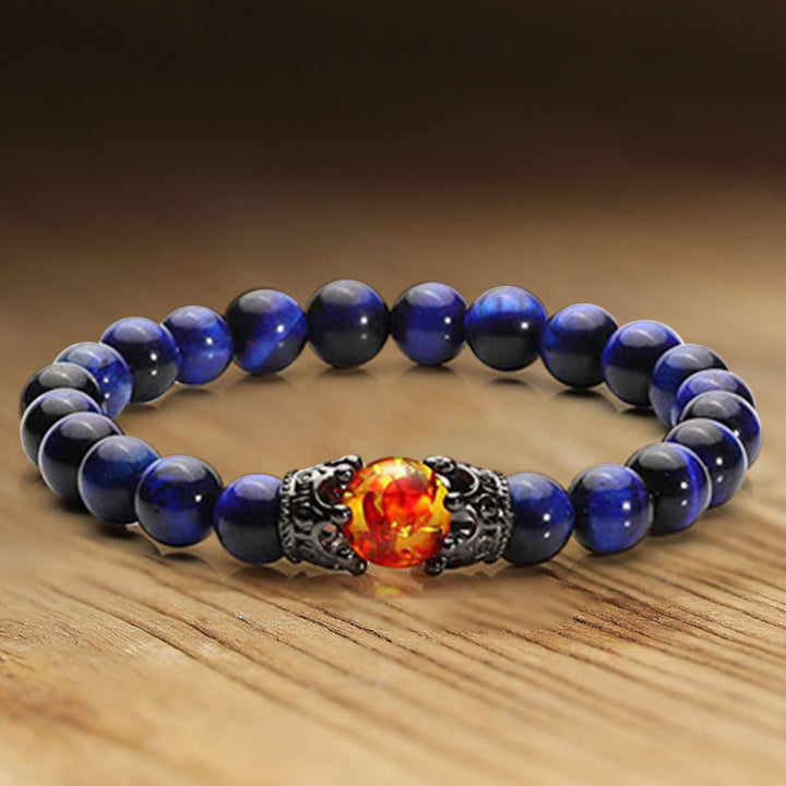 Pulsera de piedra de cristal natural.
