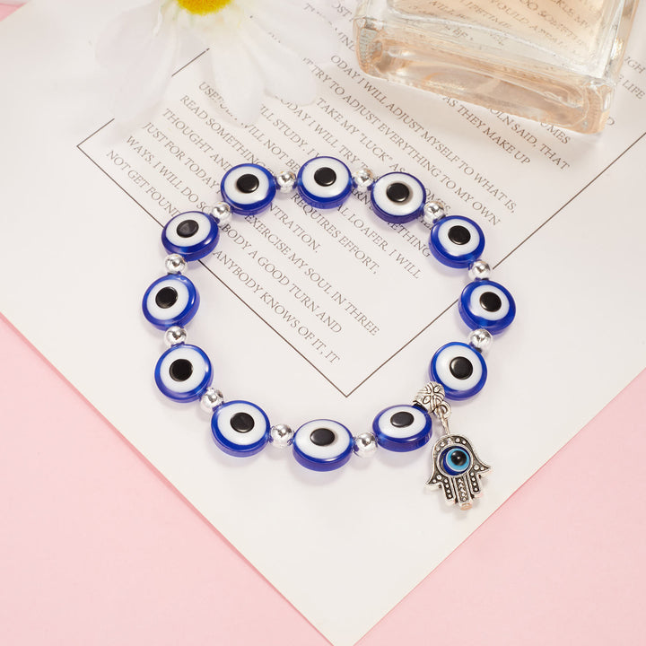 Pulsera de circón epoxi con colgante de ojo turco y ojo malvado de Olivenorma