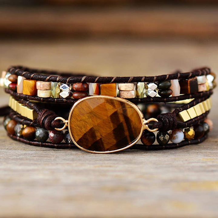 Pulsera de ojo de tigre de Olivenorma