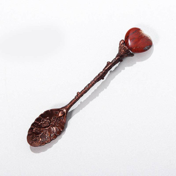 Cuchara decorativa de hierbas con forma de bruja de cristal de Olivenorma