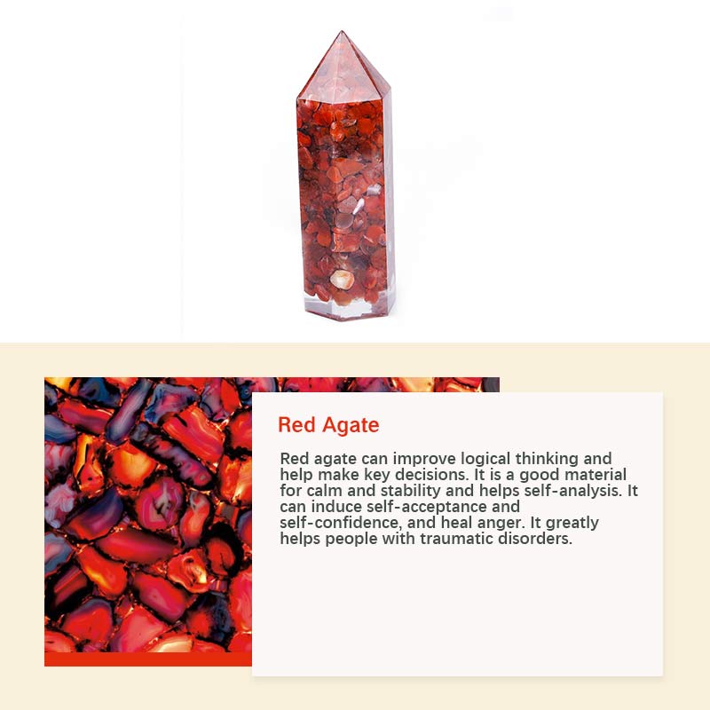 Decoración de protección de chakras con cristales naturales. 