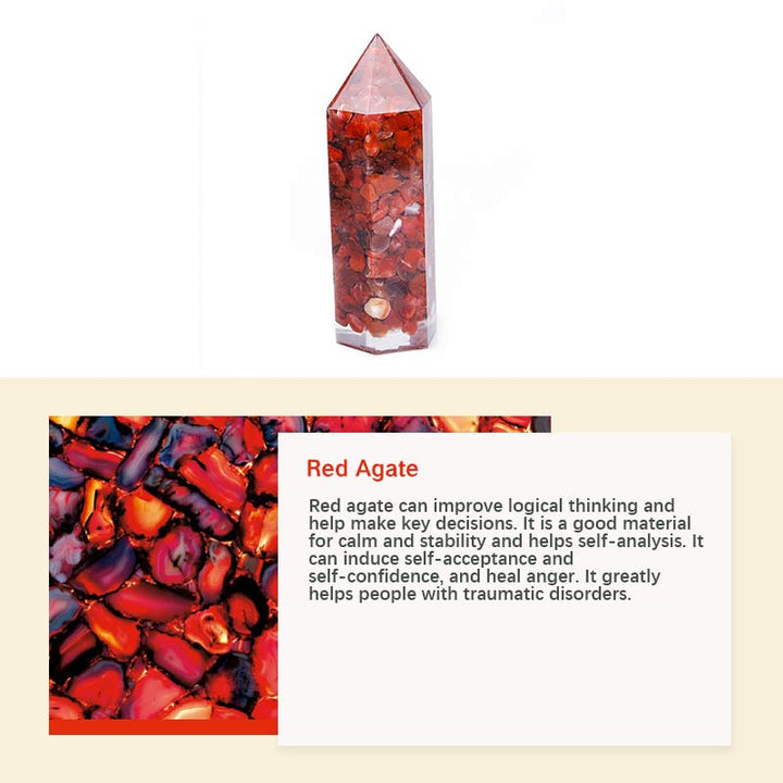 Decoración de protección de chakras con cristales naturales. 