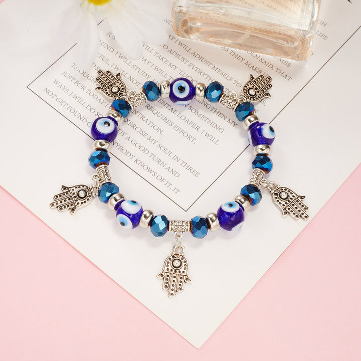 Pulsera de circón epoxi con colgante de ojo turco y ojo malvado de Olivenorma