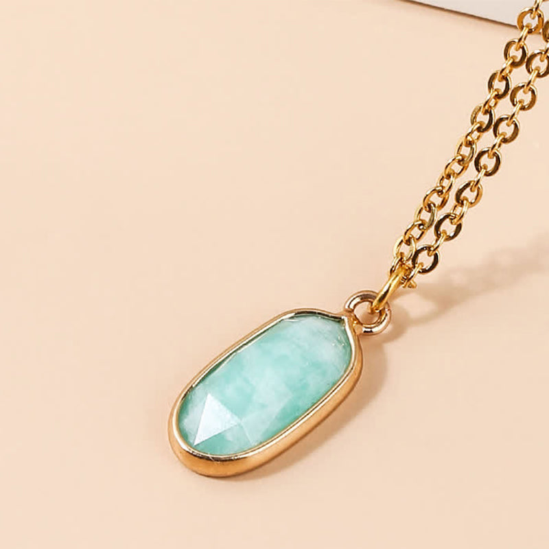 Collar de piedras preciosas de cristal Reki natural