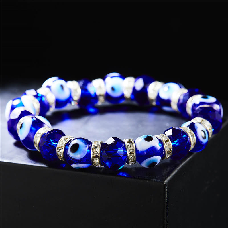 Pulsera de circón epoxi con colgante de ojo turco y ojo malvado de Olivenorma