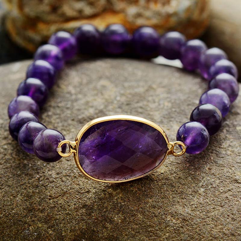 Olivenorma Alivia el estrés Pulsera Amatista