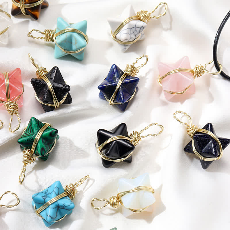 VEHÍCULO DE LUZ DIVINA - Collar Merkaba de Cristal 