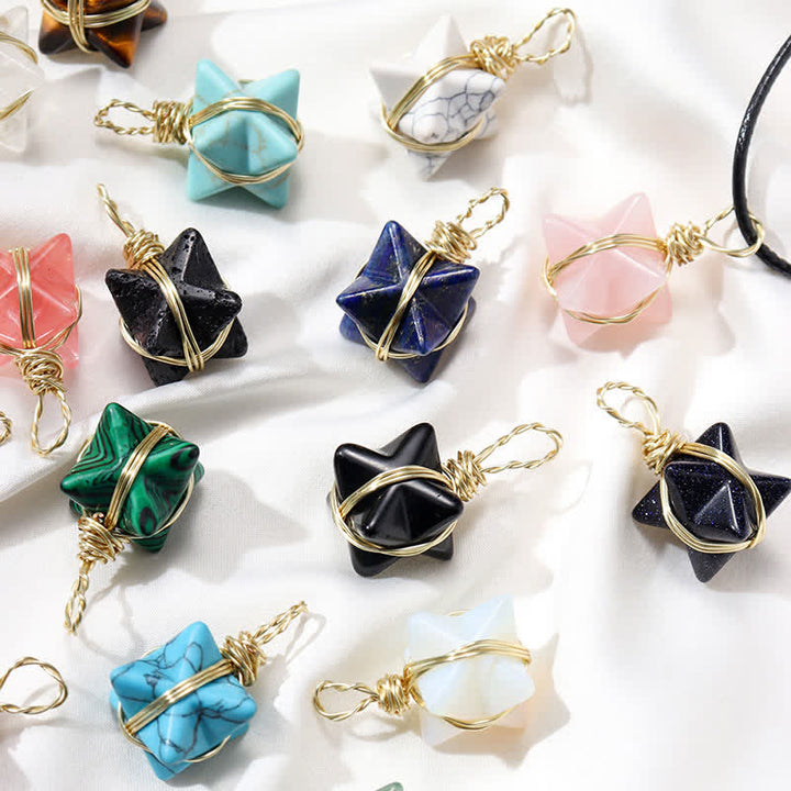 VEHÍCULO DE LUZ DIVINA - Collar Merkaba de Cristal 
