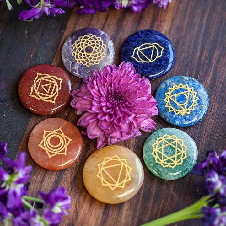 Juego de cristales para la curación de chakras