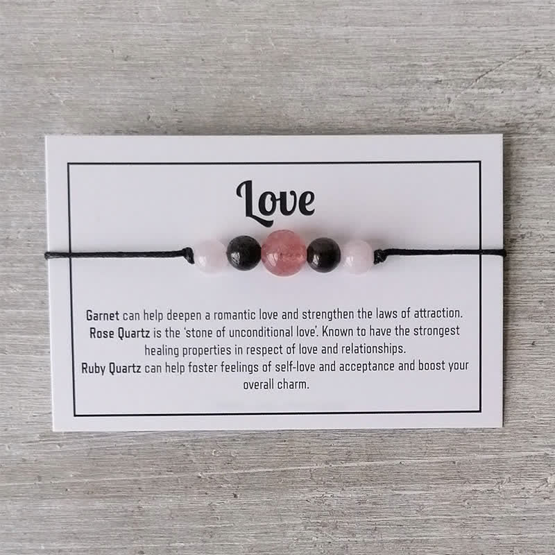 Pulsera de cristal con cuentas curativas mágicas de Olivenorma