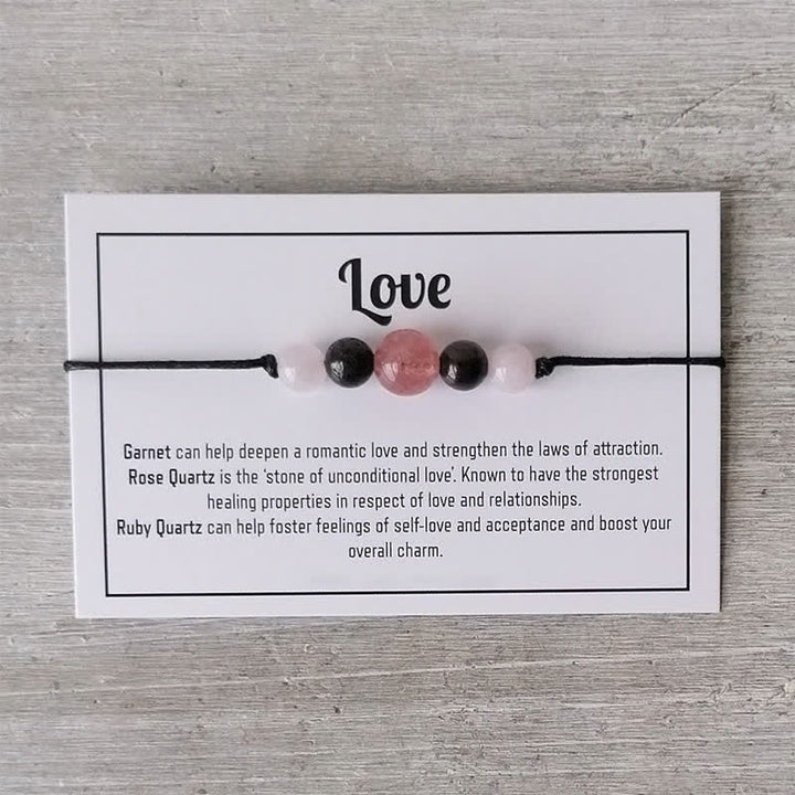 Pulsera de cristal con cuentas curativas mágicas de Olivenorma