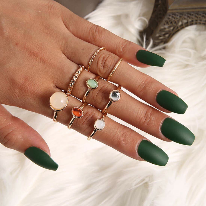 Juego de 8 anillos apilables para nudillos de Olivenorma