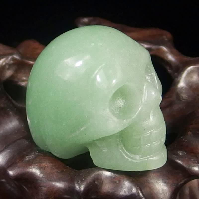 Decoración de Halloween con calavera de cristal natural de Olivenorma
