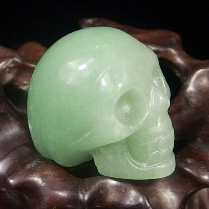 Decoración de Halloween con calavera de cristal natural de Olivenorma