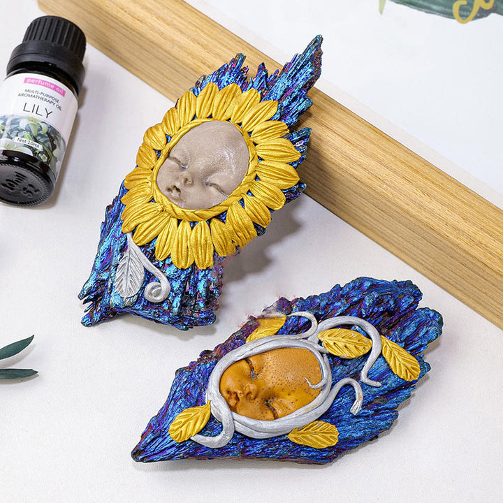 Turmalina Aura de Olivenorma, cianita, artesanías de elfos, decoración con piedras preciosas