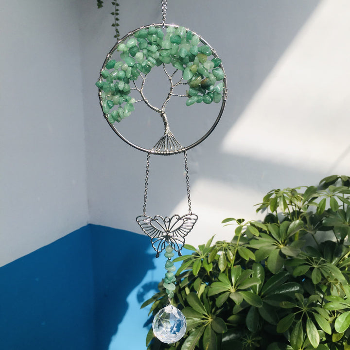 Adorno colgante de mariposa del árbol de la vida de Olivenorma
