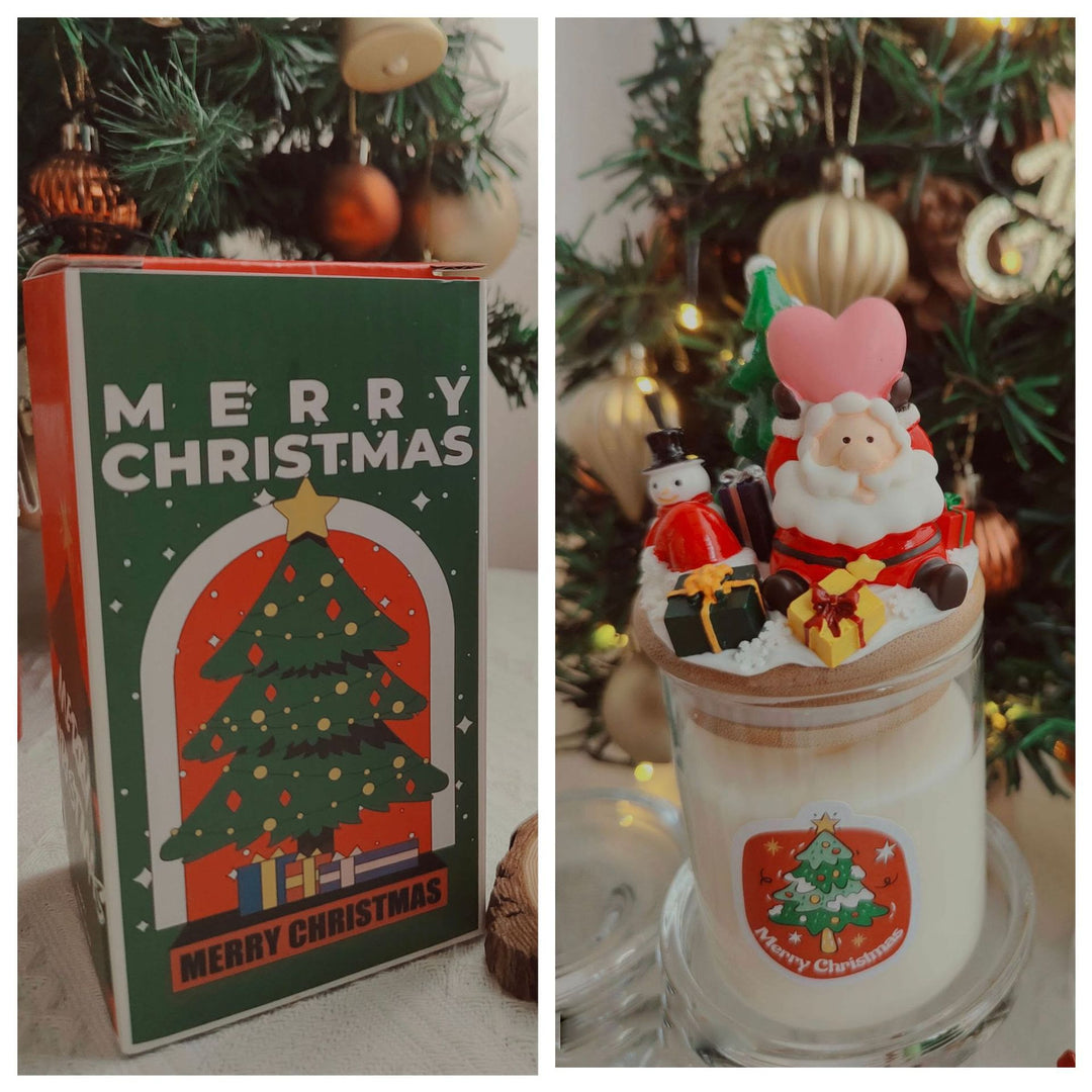 Vela decorativa navideña de Santa Claus de Olivenorma 