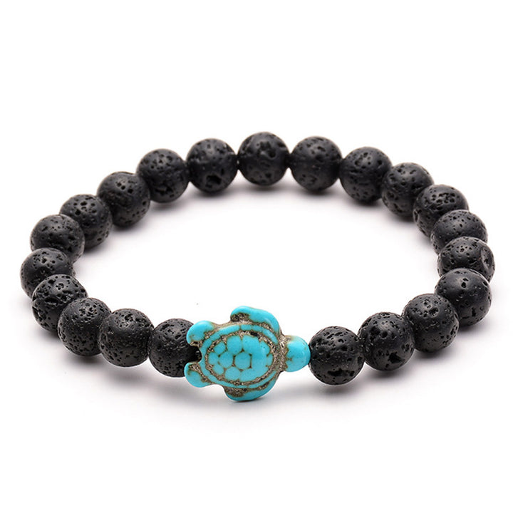 Pulsera de tortuga de piedra natural