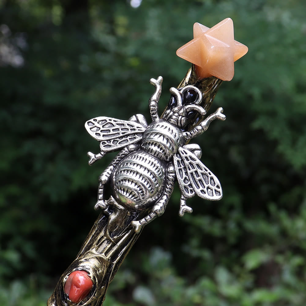 Varitas de cristal Merkaba de chakras naturales de Olivenorma