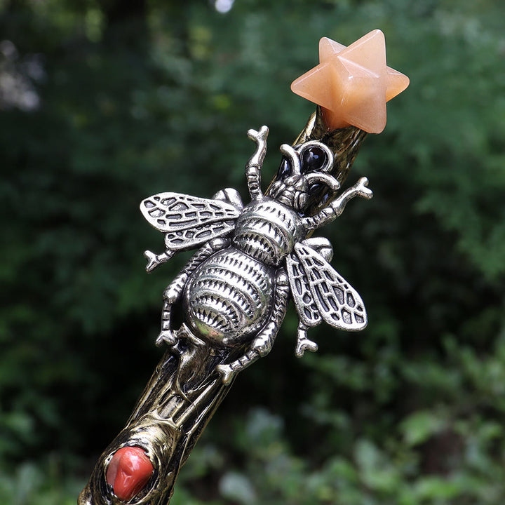 Varitas de cristal Merkaba de chakras naturales de Olivenorma