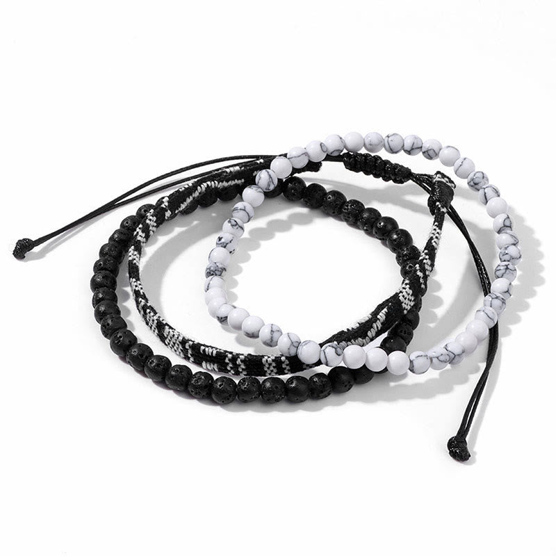 Conjunto de pulseras de cristal turquesa de Bohemia África de Olivenorma