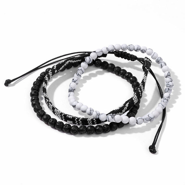 Conjunto de pulseras de cristal turquesa de Bohemia África de Olivenorma