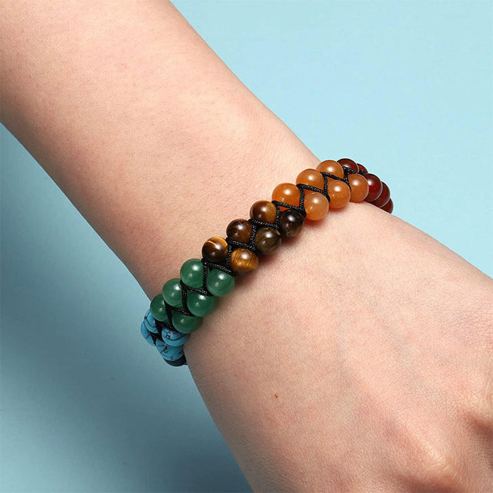 Pulsera de sanación de chakras con orgón de Olivenorma 