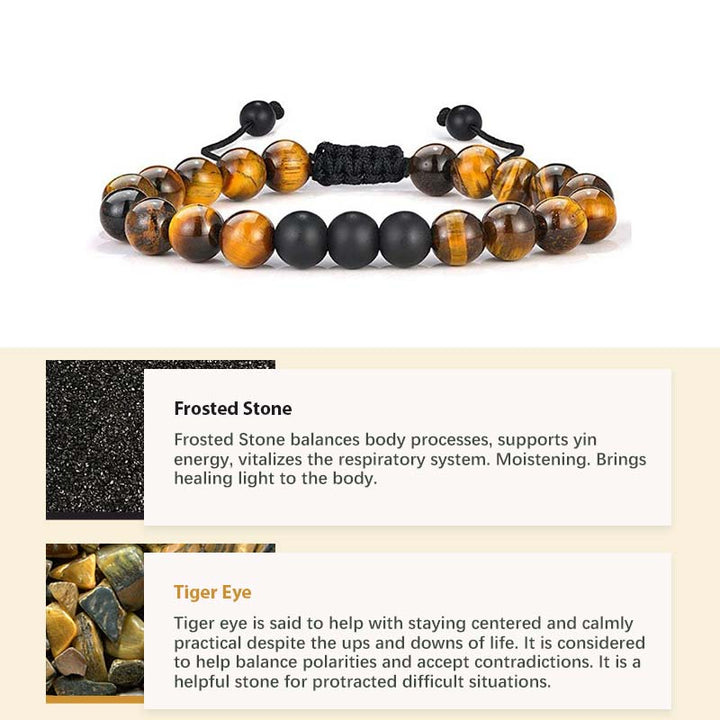Pulsera curativa con piedra de cristal natural