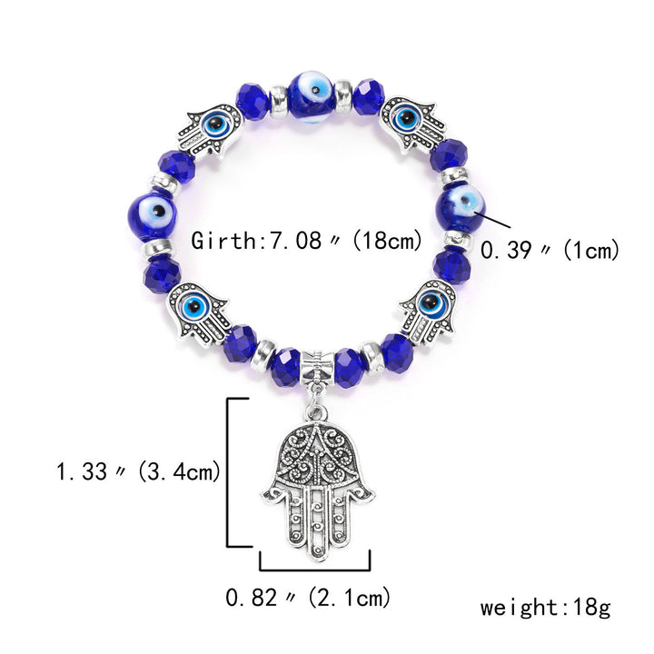 Pulsera de circón epoxi con colgante de ojo turco y ojo malvado de Olivenorma