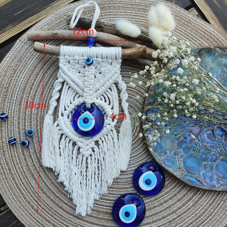 Adorno decorativo para colgar en la pared con forma de ojo malvado de Olivenorma