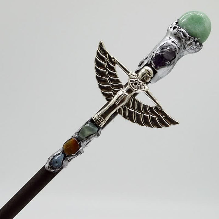 Varitas de cristal natural de ángel brujo de Olivenorma 