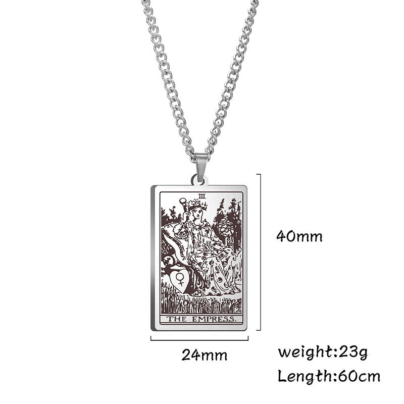 Collares de tarot de acero inoxidable de Olivenorma