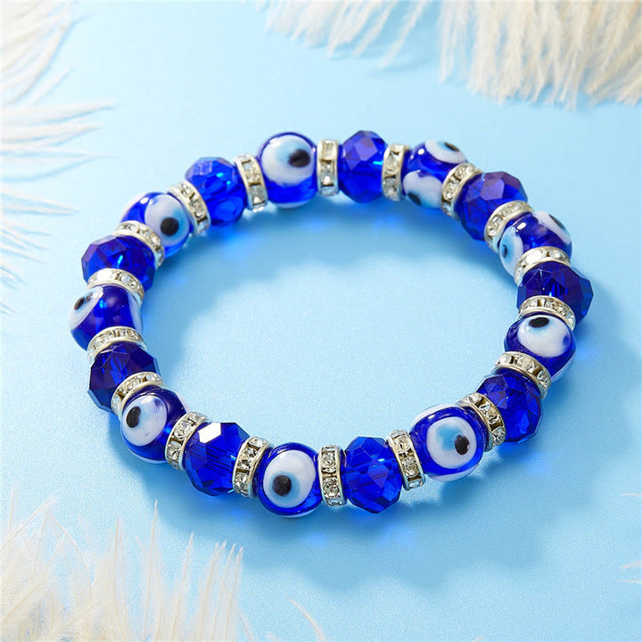 Pulsera de circón epoxi con colgante de ojo turco y ojo malvado de Olivenorma