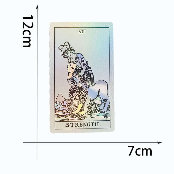 Baraja de tarot con láser brillante y lámina dorada bronceadora de Olivenorma