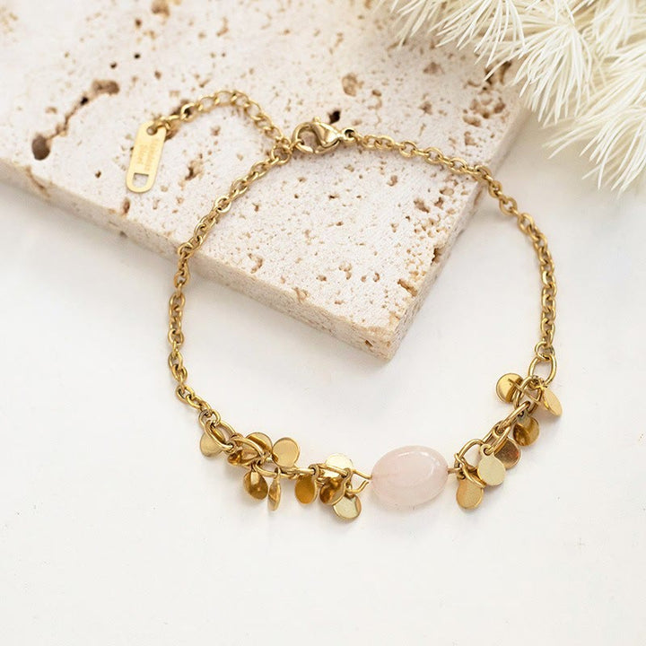 Juego de pulseras apilables con estrellas de turquesa natural de Olivenorma 