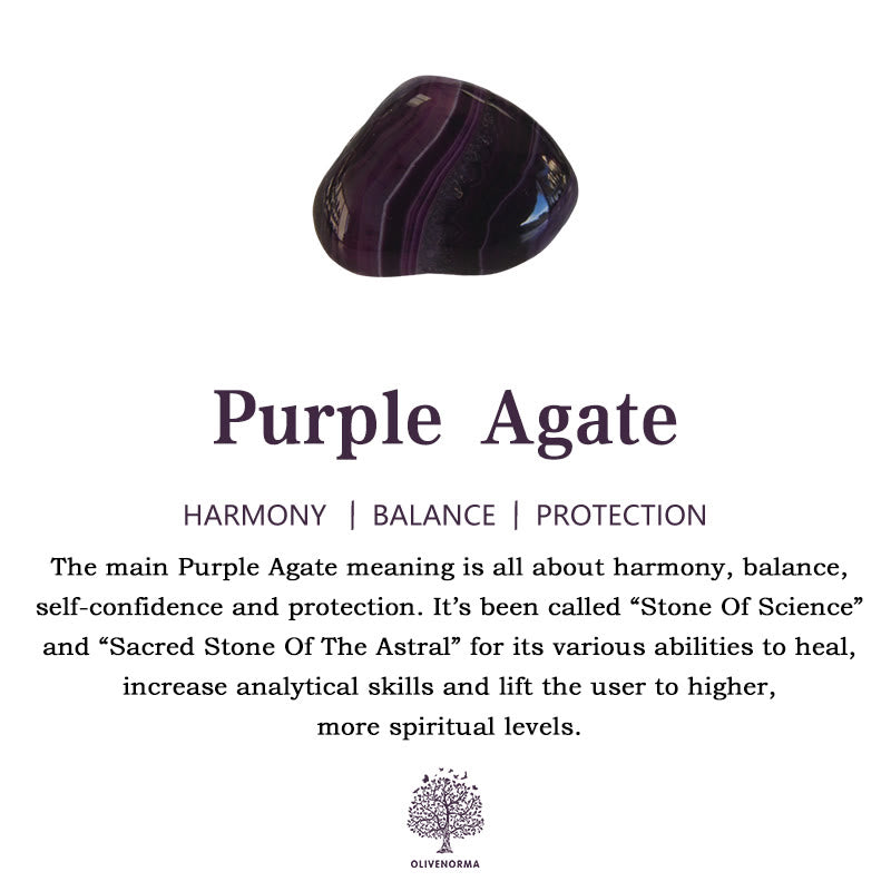 Atrapasueños de flores trenzadas de ágata morada y amatista de Olivenorma