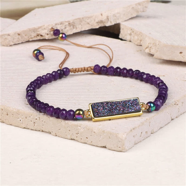 Pulsera de cristal natural facetado Olivenorma 