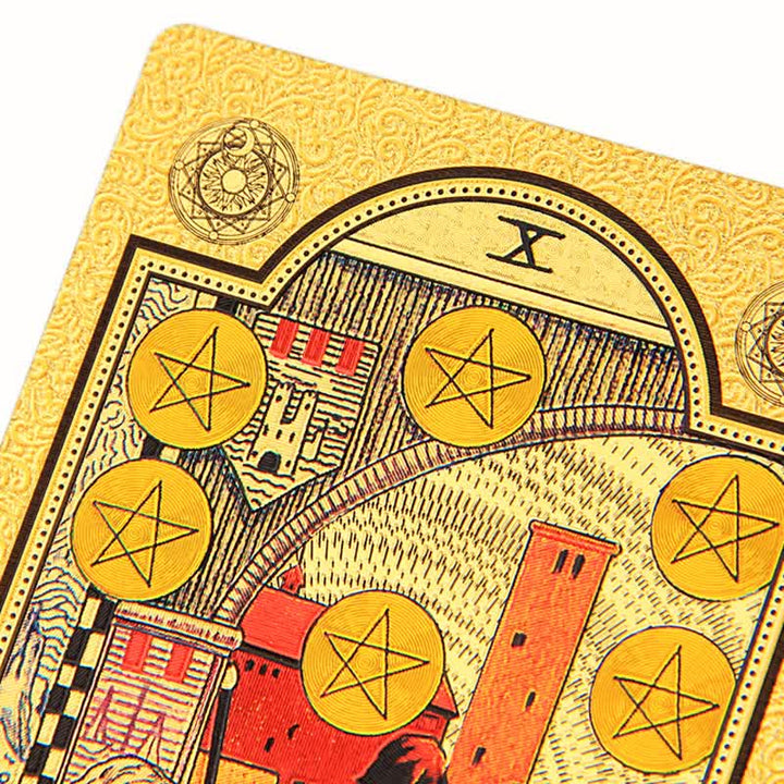 Cartas de tarot holográficas de adivinación de lujo premium de Olivenorma