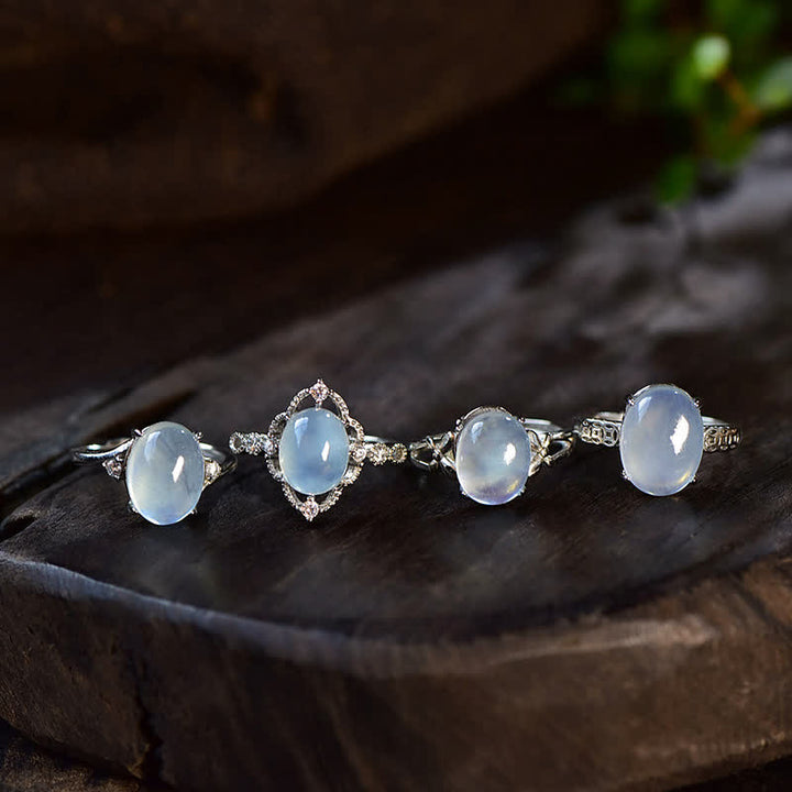Anillo positivo de aguamarina natural de Olivenorma