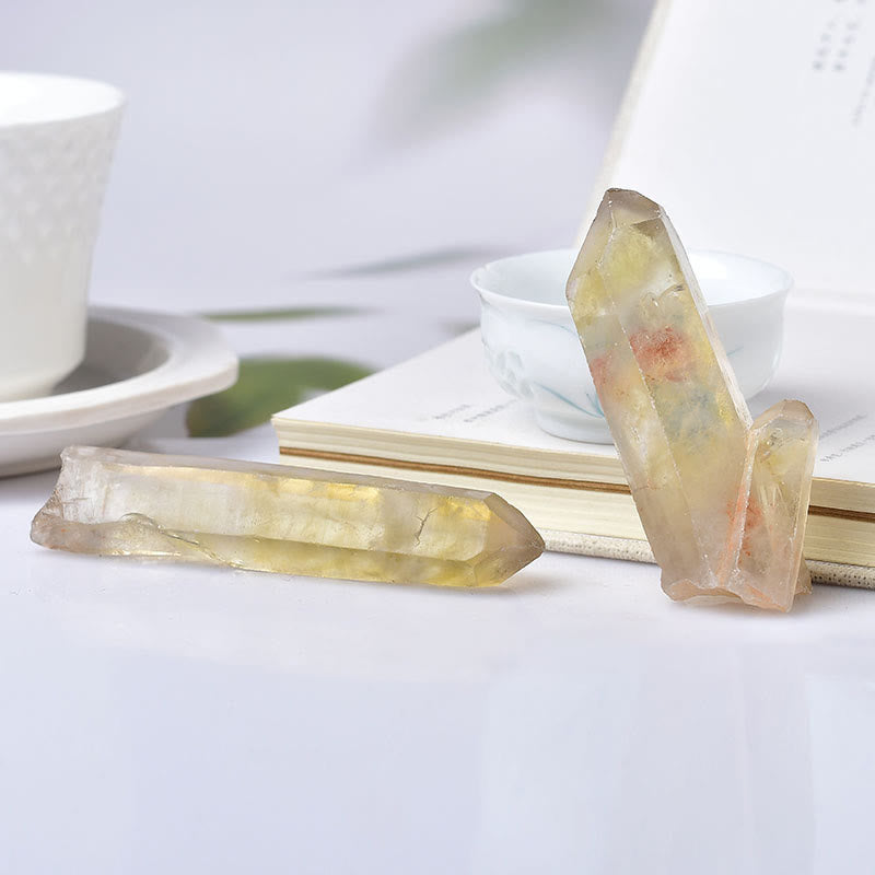 Varitas de cristal de citrino en bruto de Olivenorma