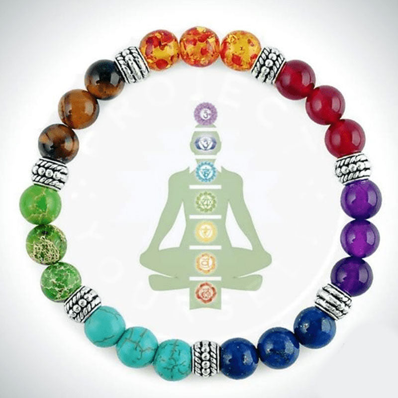 Pulsera de orgón con chakras de Olivenorma 