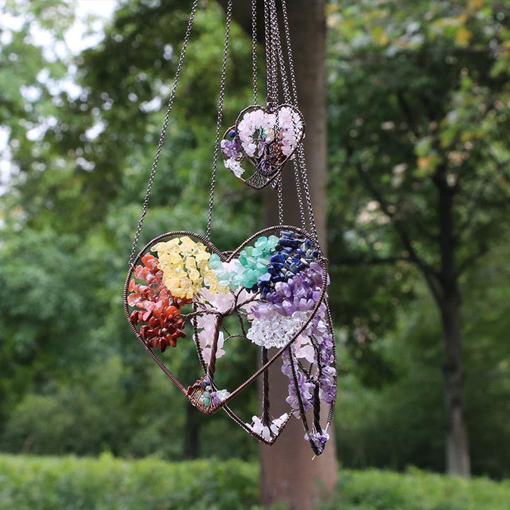 Adornos decorativos del árbol de la vida del amor de los chakras de Olivenorma 