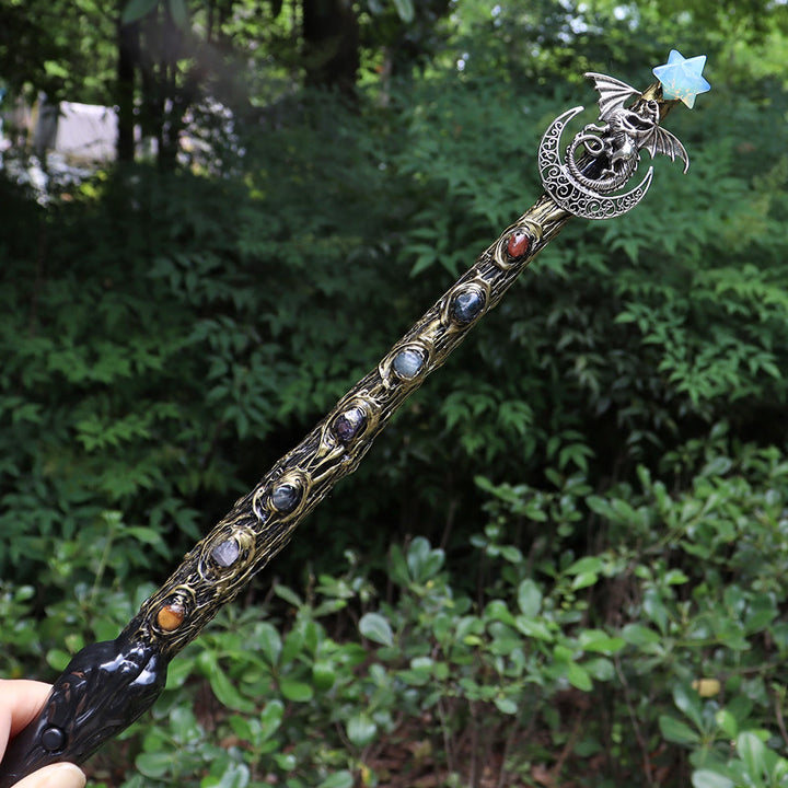 Varitas de cristal Merkaba de chakras naturales de Olivenorma