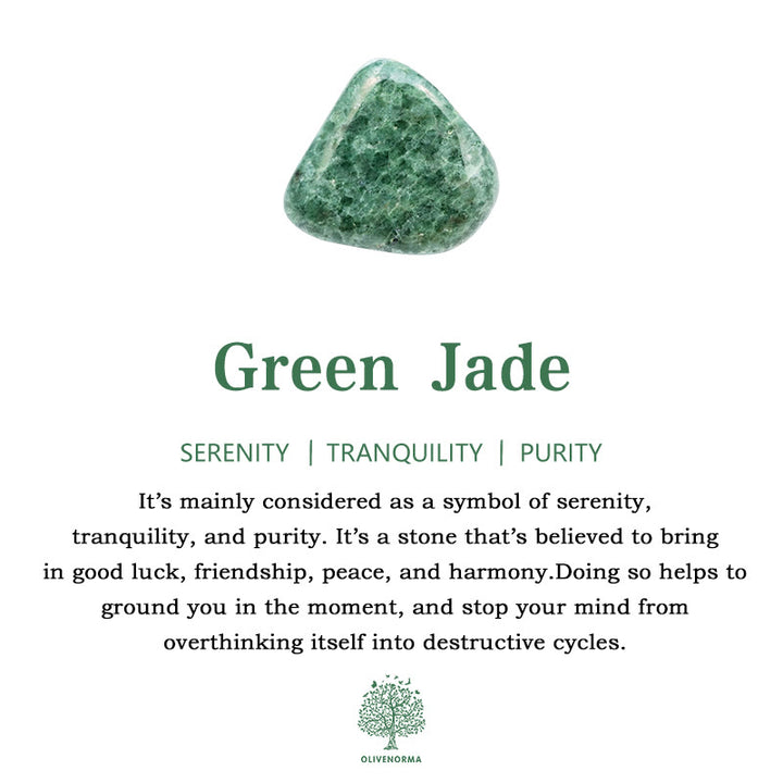 Anillo de jade verde celestial “Sun Arise” de Olivenorma
