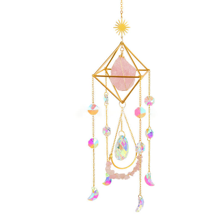 Adorno de piedra preciosa atrapasol de cristal Rainbow Maker de Olivenorma 