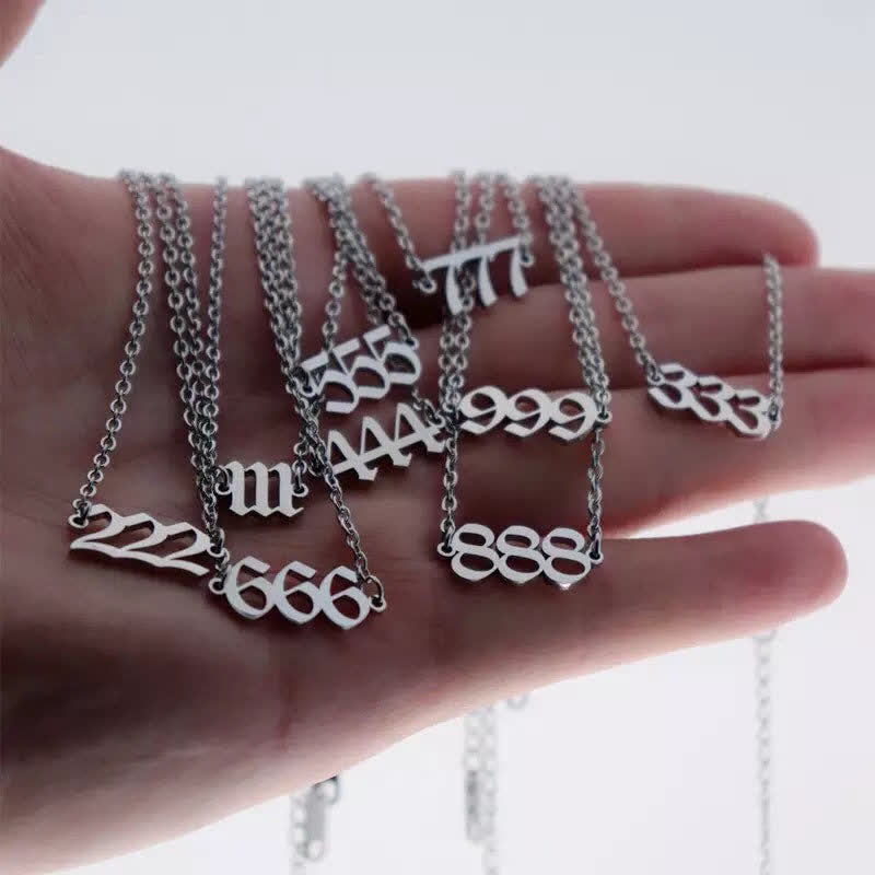 Pulsera de tobillo espiritual con números de ángel