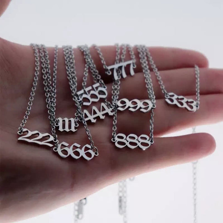 Pulsera de tobillo espiritual con números de ángel