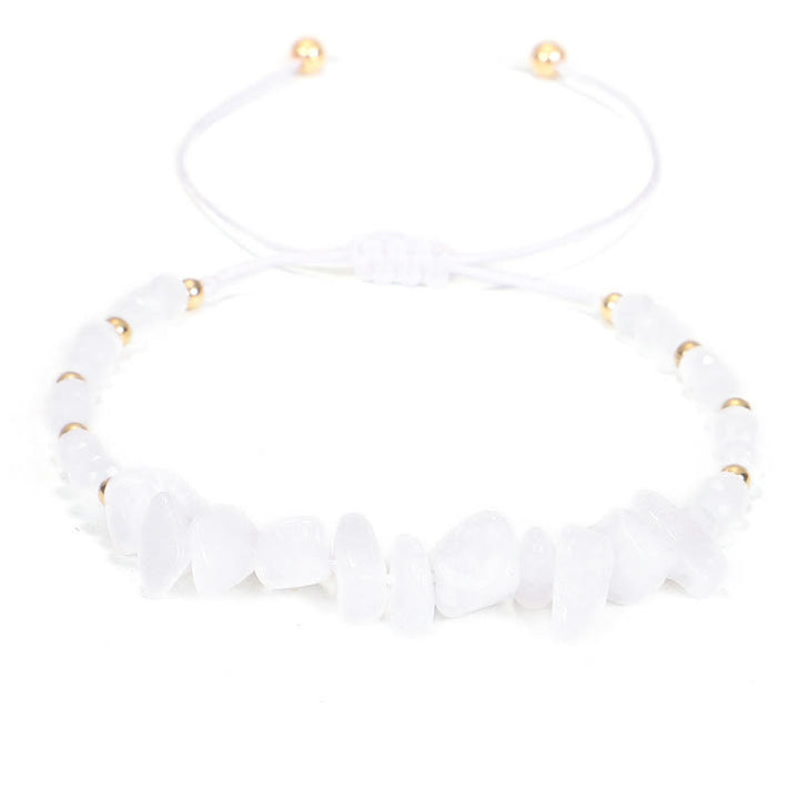 Pulsera de hilo de grava con cristales de Bohemia de Olivenorma 